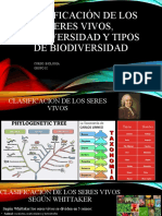 Clasificación de Los Seres Vivos y Biodiversidad