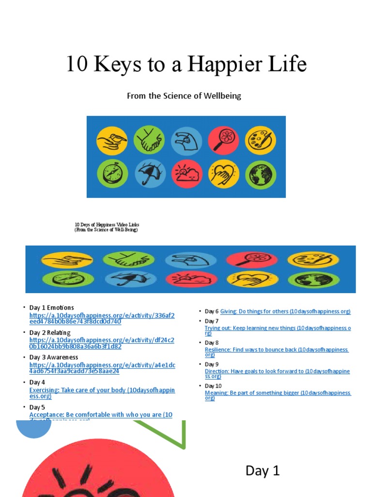 10 Keys to Happiness Explained | PDF