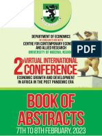 Book of Abstract 2ND Virtual Intl Conf. Dept of Econs and Ccear Unn 1