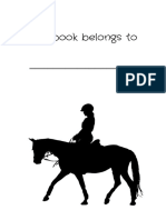 6x9 - 120 PG - Horse Riding Log Book - Content