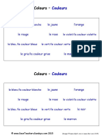 Colours in French Worksheet (Label The Images - Words in Order)