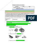 Prueba de Ciencias Unidad Seres Vivos para Arreglar Dg.