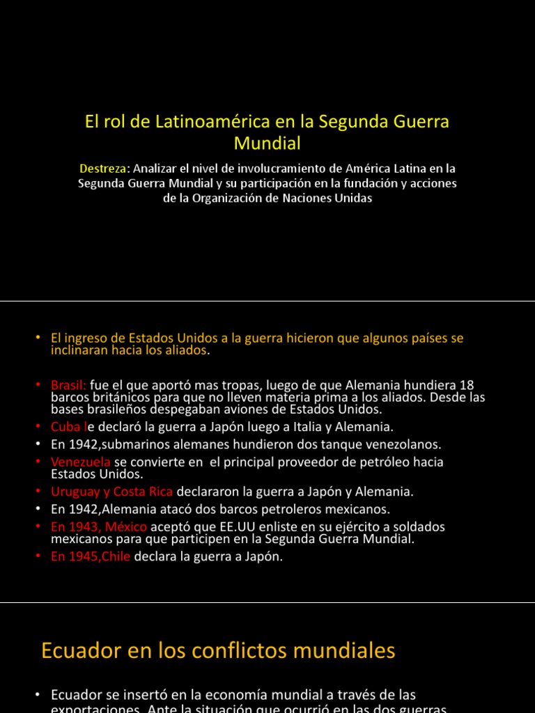 El Rol de Latinoamrica en La Segunda Guerra | PDF