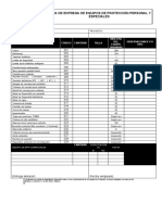 Hoja de Entrega de Equipos de Protección Personal Rev 01