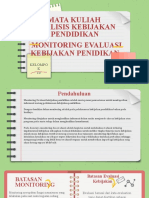 MONITORING DAN EVALUASI DALAM SATUAN PENDIDIKAN (Slide)