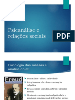 Psicanálise e Relações Sociais