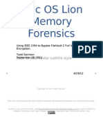Mac OS Lion Memory Forensics