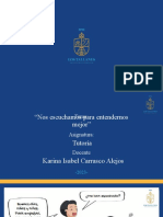 TUTORÍA - "Nos Escuchamos para Entendernos Mejor"
