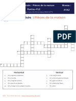 A2 - Mots Croisés - Pièces de La Maison