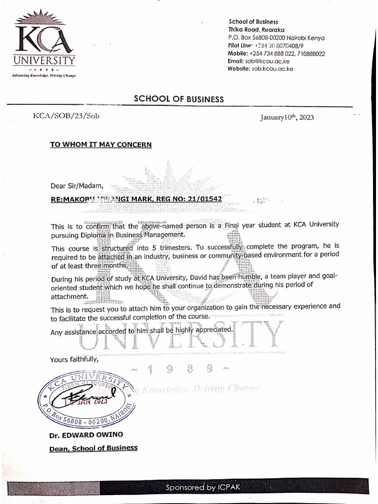 Attachment Letter PDF