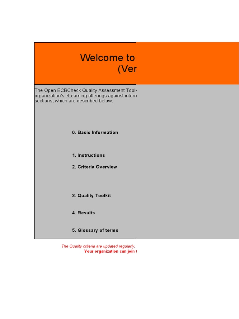 Open ECBCheck Quality Toolkit Guide | PDF | Business