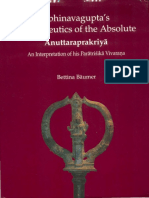 Abhinavagupta Hermeneutics of The Absolute Anuttaraprakriya - Bettina Bummer - Text