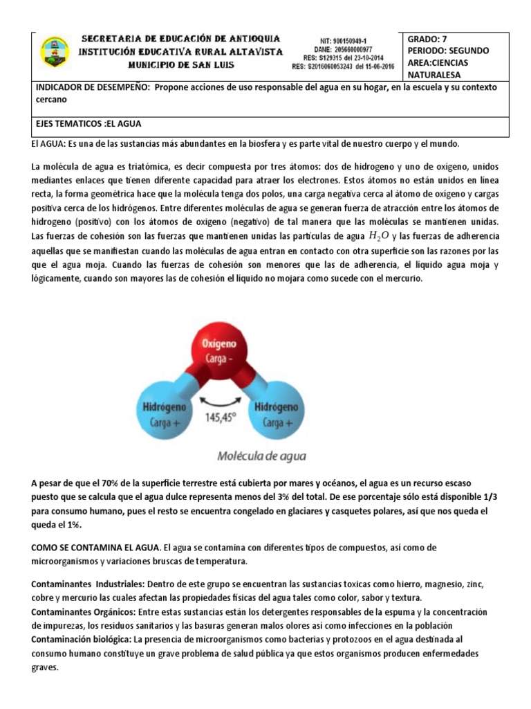 Uso Responsable del Agua en el Hogar | PDF | Agua | Propiedades del agua