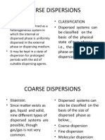 COARSE DISPERSIONS Reviewed