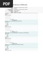 Introduction To Multimedia Final Exam Answer