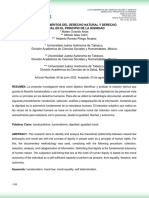 Fundamento Del Derecho Natural y Derecho Moral en El Principio de Dignidad