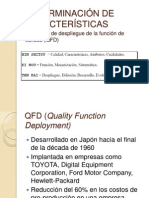 Determinación de Características QFD