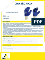 Ficha Técnica Guante de Nitrilo Pesado - Segpro PDF