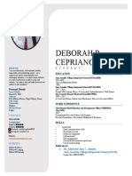 Deborah P. Cepriano: Education