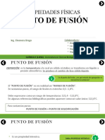 PROPIEDADES FISICAS - Punto de Fusion