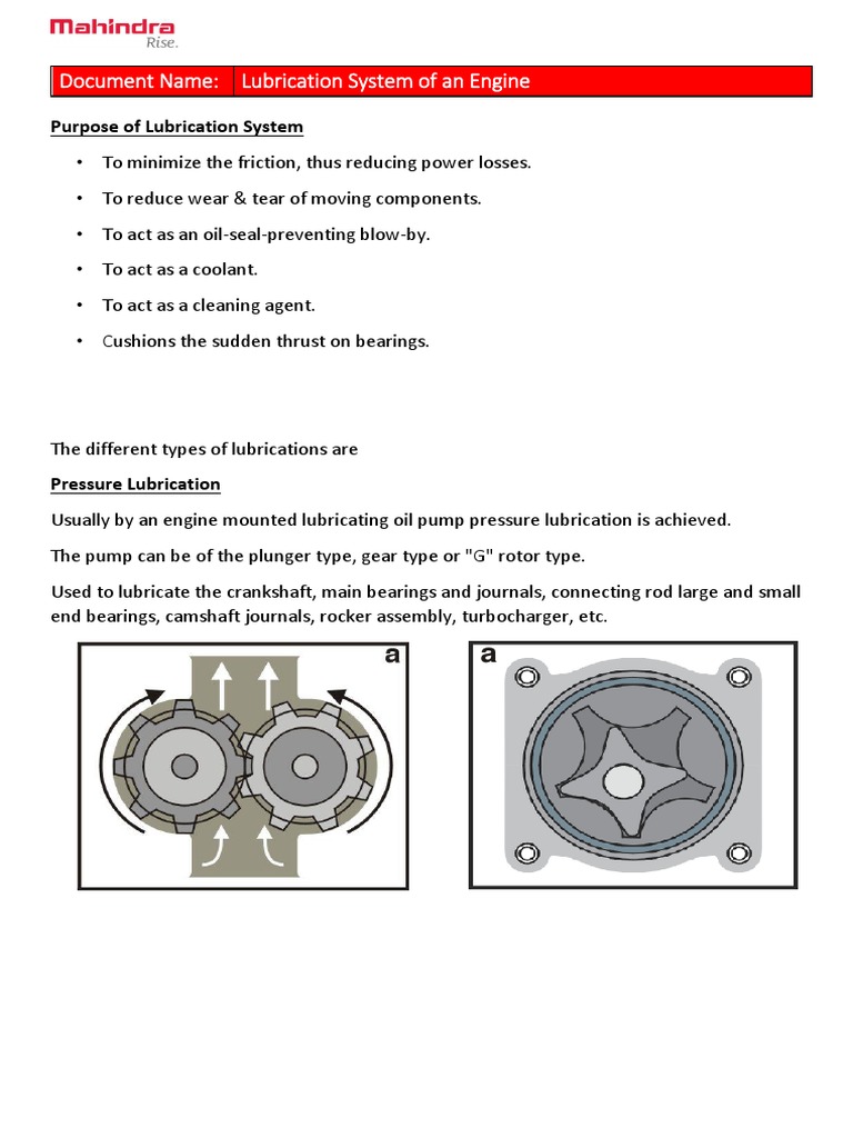 916 - Engine Lubricating System | PDF