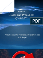 Lesson: Biases and Prejudices