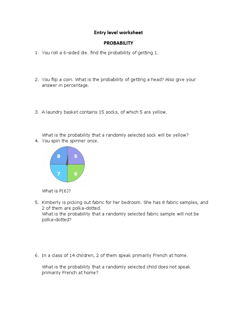Entry Level Probability | PDF