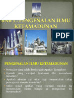 BAB 1 - Pengenalan Ilmu Ketamadunan