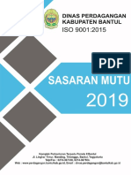 Sasaran Mutu Disdag 2019