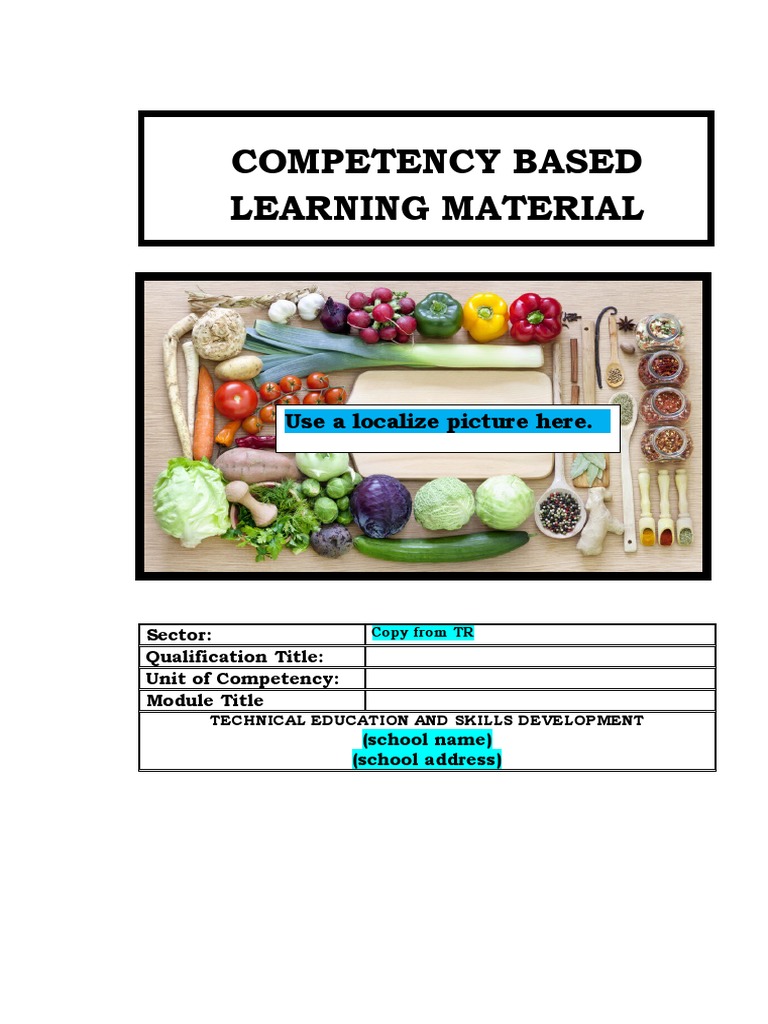 4 Competency Based Learning Materials ONLY | PDF