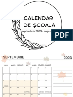 Calendar de Scoala