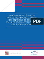 Lineamientos Técnicos para La Transversalización