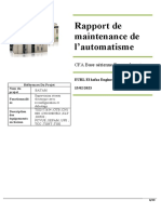 Le Rapport Final de Maintenance Préventive Automatisme 18 02 2023 Corrigée