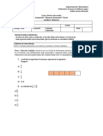 Hito Evaluativo Primer Año Medio Matemática B