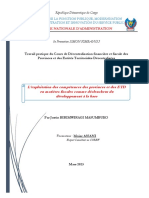 TP - Decentralisation Financiere Et Fiscale Des Prov Et Des Etd