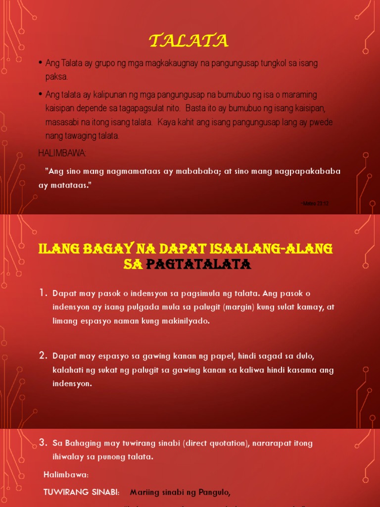 TALATA | PDF