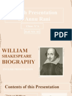William Shakespeare by Annu