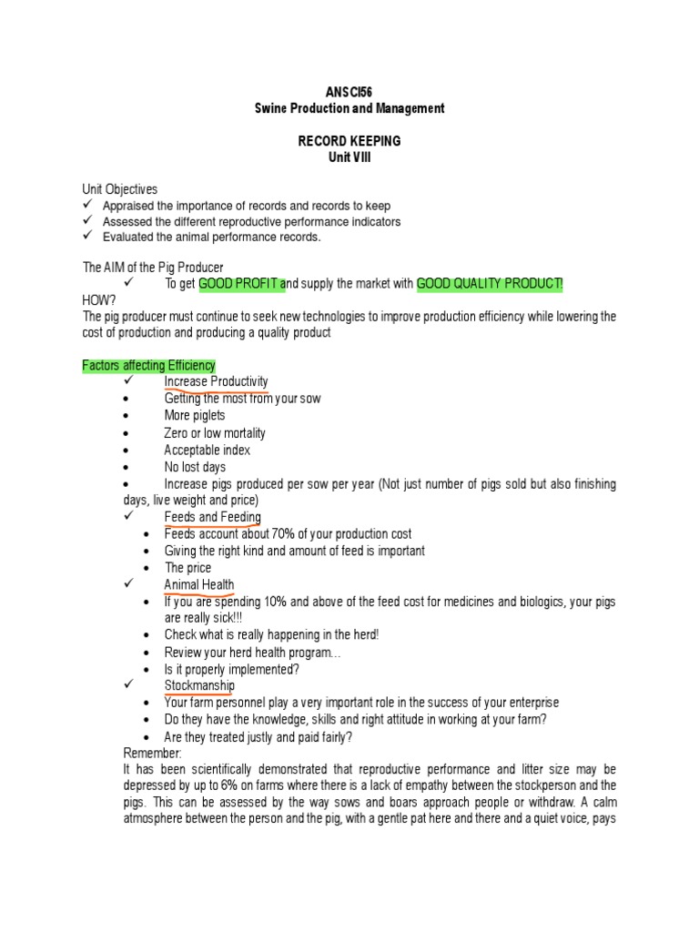 Unit 8 Swine Pdf