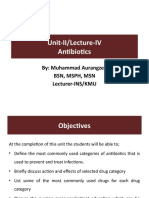 Unit-II Lecture-IV Antibiotics by Zeb