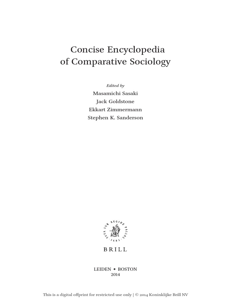 Concise Encyclopedia Of Comparative Sociology Empires Imperial States