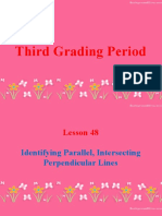 MATH 4 PPT Q3 - Lesson 48 - Identifying Parallel, Intersecting and Perpendicular Lines
