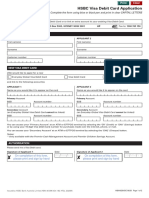 Visa Debit Form