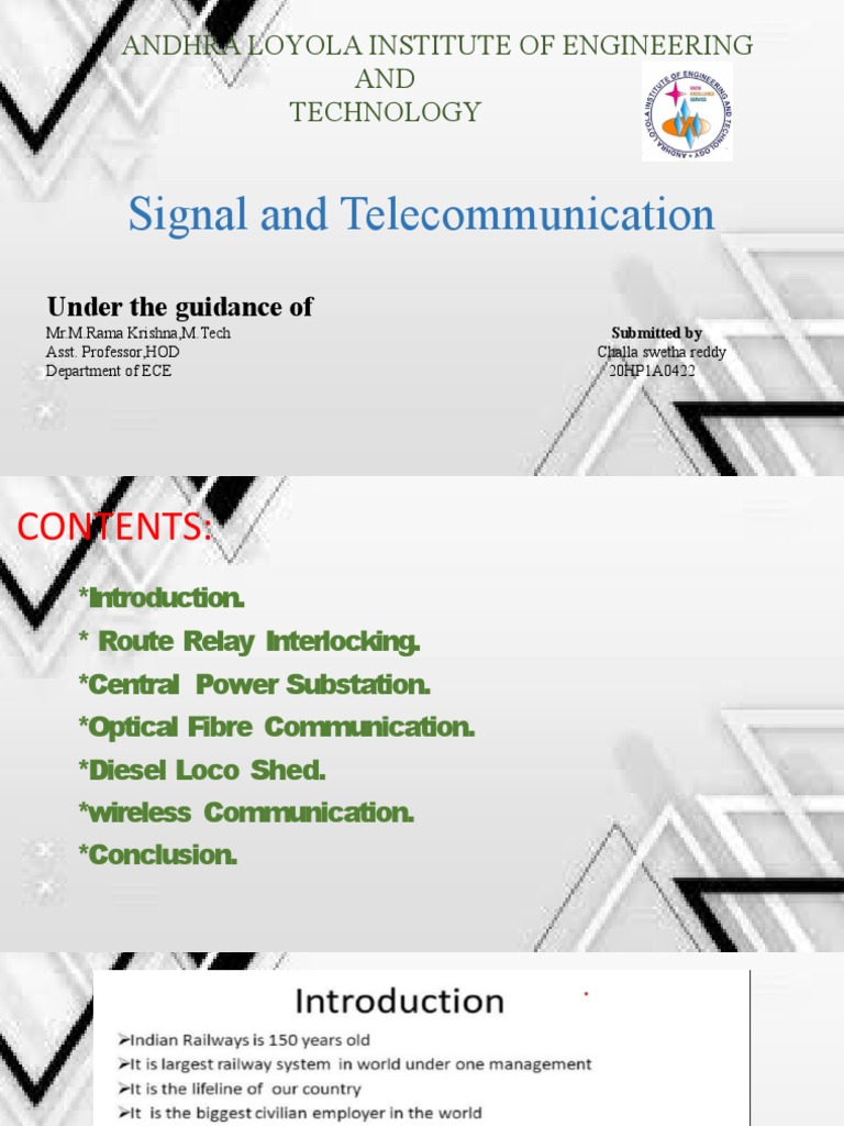 Signal & Telecommunication in Railways | PDF | Optical Fiber ...