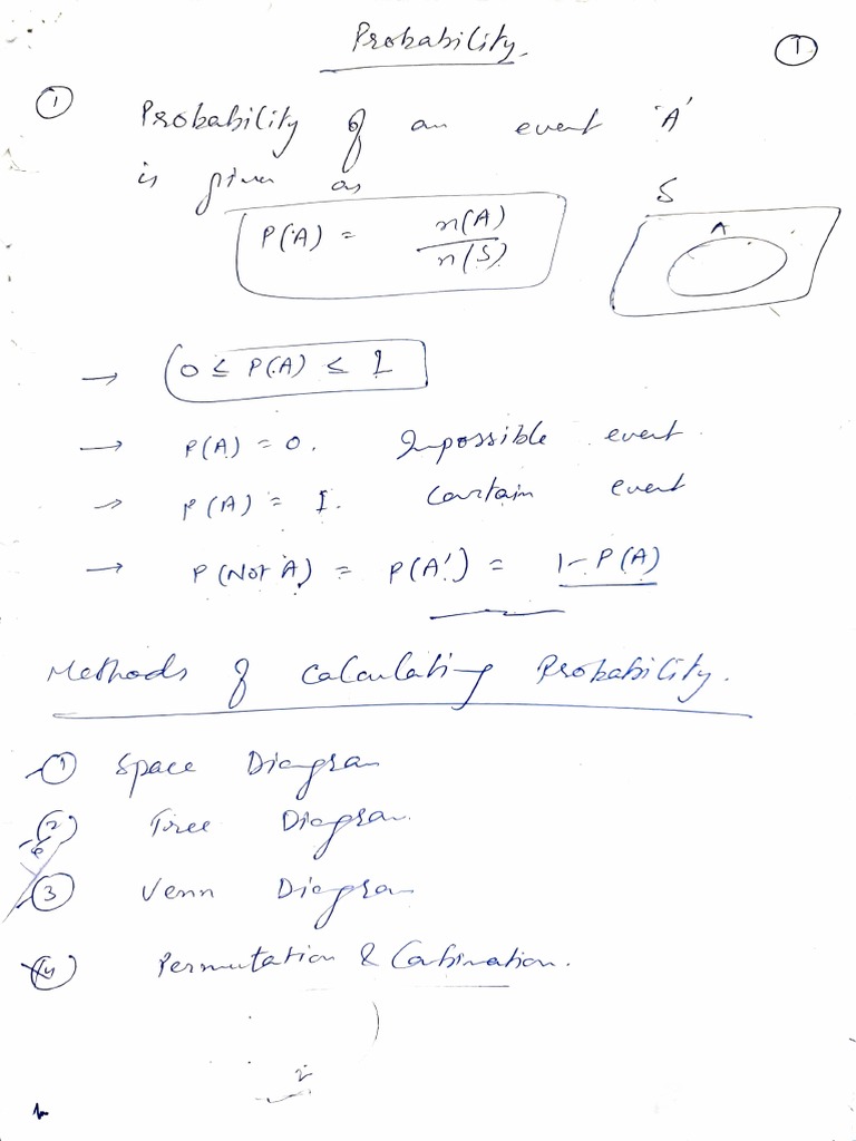 Ib math aa sl notes probability pdf