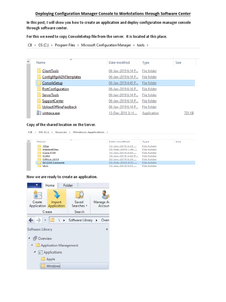 Deploying Configuration Manager Console To Workstations Through ...