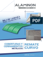 Calaminon Cobertura Metalica Remate Curvo