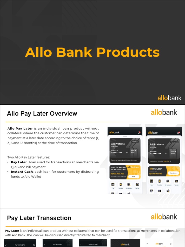 Allo Pay Later Product Mar 2023 (2) | PDF | Loans | Credit Card
