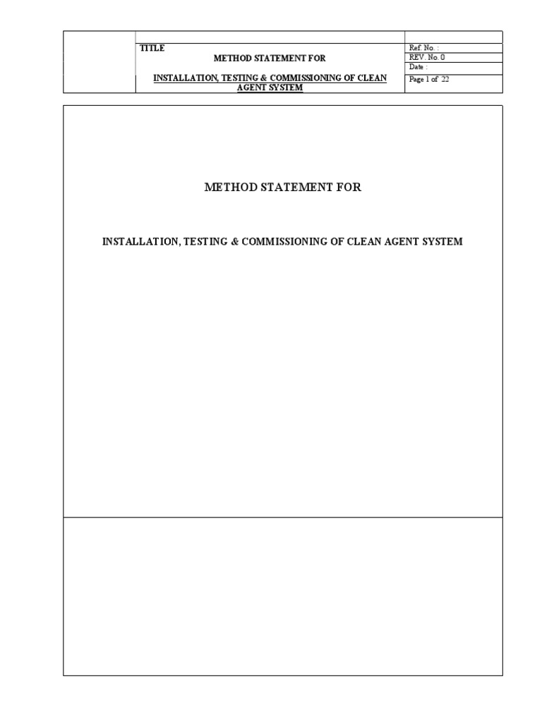 Clean Agent System Installation Guide | PDF | Technology & Engineering