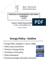 C21PE - Lecture 4 - Energy Policy 2018