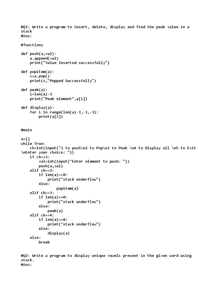 Data Structure Codes | PDF